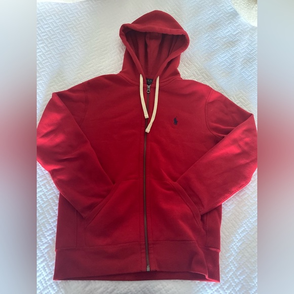 Polo Ralph Lauren Other - Red Zip up Ralph Lauren Polo Hoodie Size Small